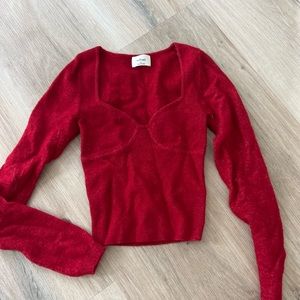 ARITIZIA RED SWEATER